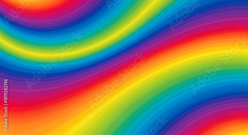 Vivid Spectrum: A mesmerizing abstract composition of vibrant hues, mimicking the captivating allure of a rainbow with waves of colors.