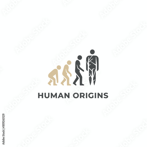 Human Evolution Origin Timeline Logo