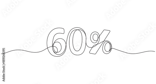 Sixty Percent Continuous Line Drawing