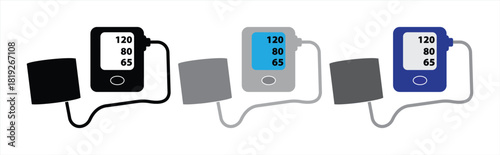Digital Blood Pressure Monitor Illustration