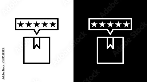 Product Review  White Icon Set Design