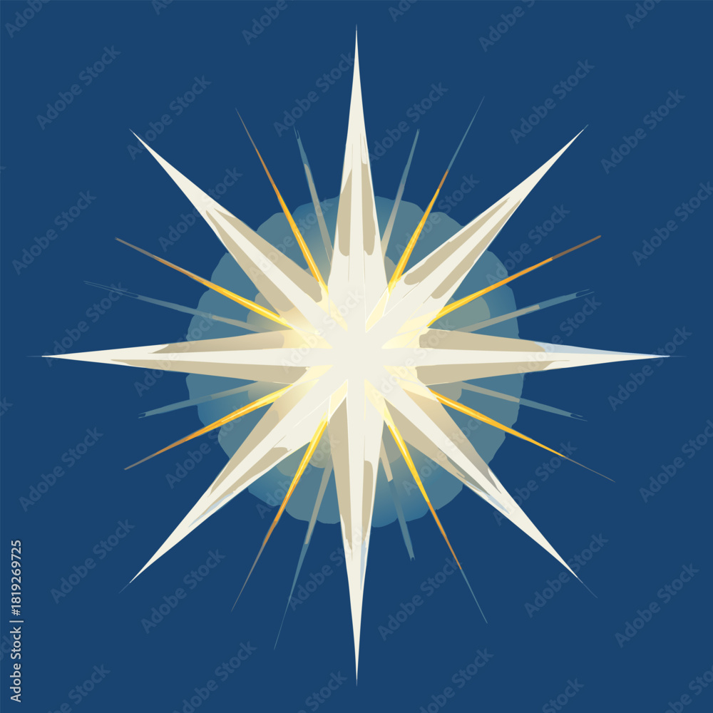 Fototapeta premium vector illustration of a christmas star