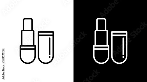 Lipbalm  White Icon Set Design