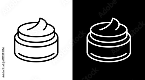 Moisturizer  White Icon Set Design