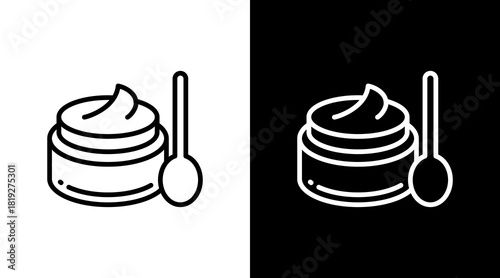 Body Scrub  White Icon Set Design