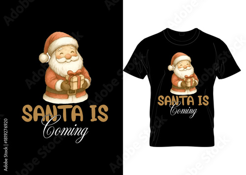 happy christmas doodles sticker mug pillow vintage typogrpahy t shirt design template