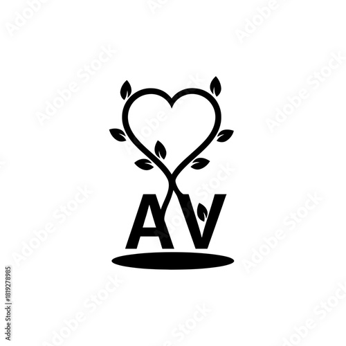 Arrow pierces stylized letters with floating sparks design