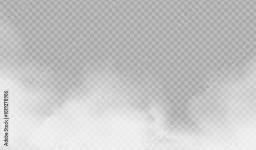 Realistic Ground Fog Overlay with Soft Diffusion PNG overlay