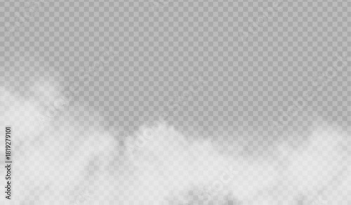Realistic Ground Fog Overlay with Soft Diffusion PNG overlay
