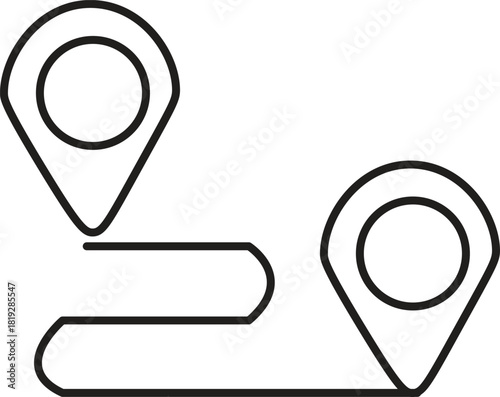 Route map and destination point