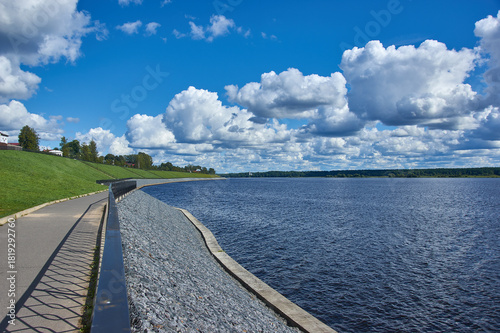 Myshkin  town , city ​​embankment