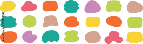 each, with, pattern, colorful, orange, modern, design, element, smooth, simple, yellow, graphic, rows, abstract, creating, flat, shades,organic, description:, collection, green, background, muted, art