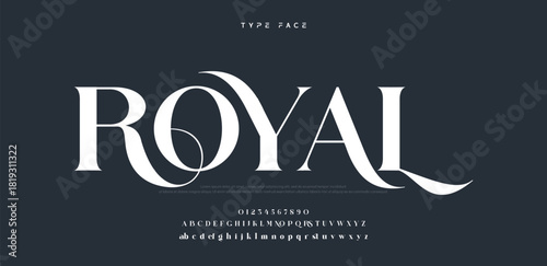 Elegant logo modern luxury alphabet font.  Typography elegant style alphabet fonts for beauty shop, decoration, business, boutique, fashion, brand, wedding, vintage design. vector illustration