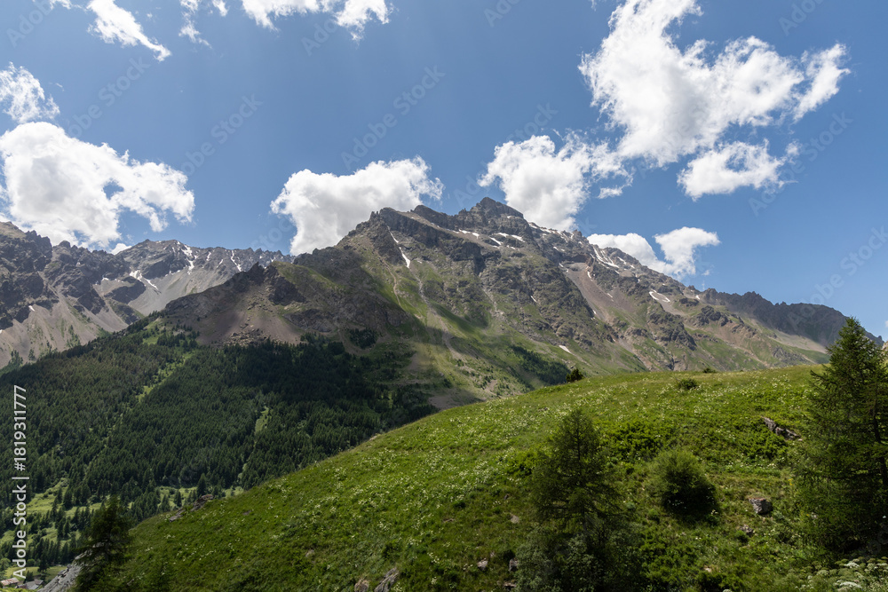 Obraz premium Alpine landscape in the Massif des Cerces in Hautes Alpes, France