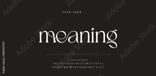 Elegant logo modern luxury alphabet font.  Typography elegant style alphabet fonts for beauty shop, decoration, business, boutique, fashion, brand, wedding, vintage design. vector illustration