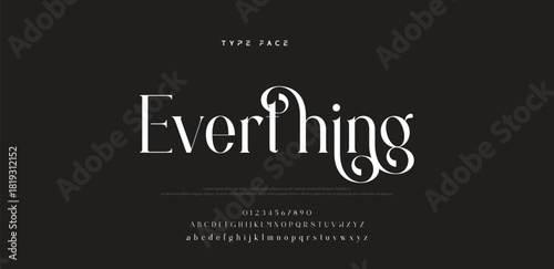 Elegant logo modern luxury alphabet font.  Typography elegant style alphabet fonts for beauty shop, decoration, business, boutique, fashion, brand, wedding, vintage design. vector illustration