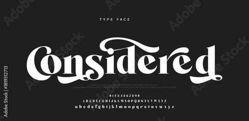 Elegant logo modern luxury alphabet font.  Typography elegant style alphabet fonts for beauty shop, decoration, business, boutique, fashion, brand, wedding, vintage design. vector illustration