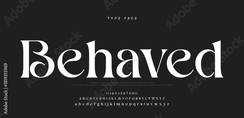 Elegant logo modern luxury alphabet font.  Typography elegant style alphabet fonts for beauty shop, decoration, business, boutique, fashion, brand, wedding, vintage design. vector illustration