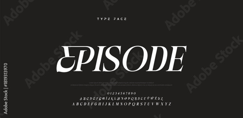 Elegant logo modern luxury alphabet font.  Typography elegant style alphabet fonts for beauty shop, decoration, business, boutique, fashion, brand, wedding, vintage design. vector illustration