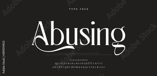 Elegant logo modern luxury alphabet font.  Typography elegant style alphabet fonts for beauty shop, decoration, business, boutique, fashion, brand, wedding, vintage design. vector illustration