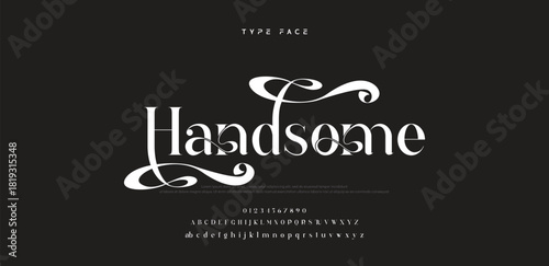 Elegant logo modern luxury alphabet font.  Typography elegant style alphabet fonts for beauty shop, decoration, business, boutique, fashion, brand, wedding, vintage design. vector illustration
