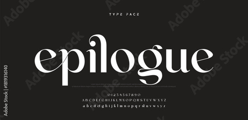 Elegant logo modern luxury alphabet font.  Typography elegant style alphabet fonts for beauty shop, decoration, business, boutique, fashion, brand, wedding, vintage design. vector illustration