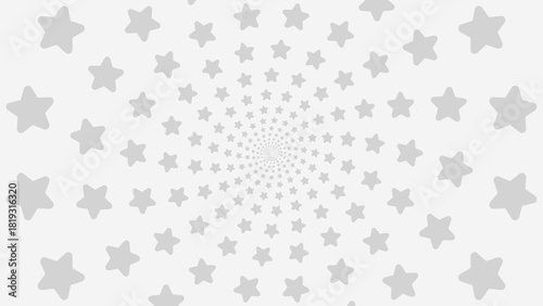 Gray Star Shapes Concentric Radial Pattern Background
