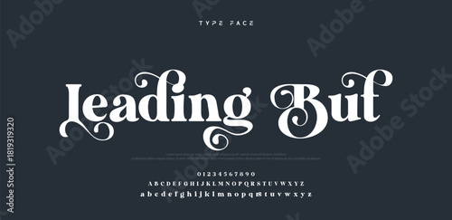 Elegant logo modern luxury alphabet font.  Typography elegant style alphabet fonts for beauty shop, decoration, business, boutique, fashion, brand, wedding, vintage design. vector illustration