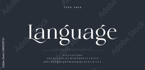 Elegant logo modern luxury alphabet font.  Typography elegant style alphabet fonts for beauty shop, decoration, business, boutique, fashion, brand, wedding, vintage design. vector illustration