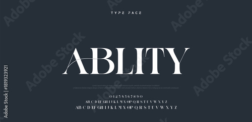 Beauty Luxury font alphabet logo. Typography beautiful fashion elegant classic letters serif italic fonts decorative wedding vintage blossom logos. vector illustration