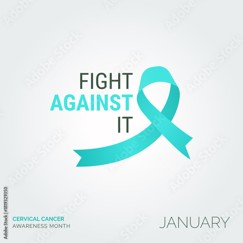 Brighten the Fight against Cervical Cancer Vector Background Posters