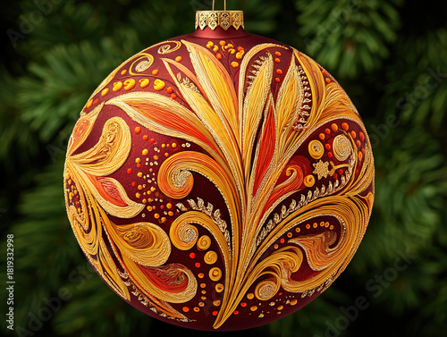 a Christmas tree with a swi...