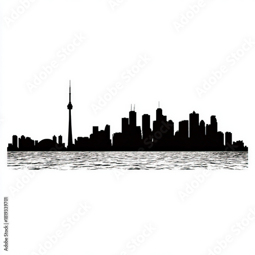 Surprizing City skyline sil...