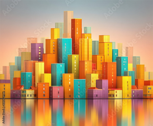 Colorful blocks background