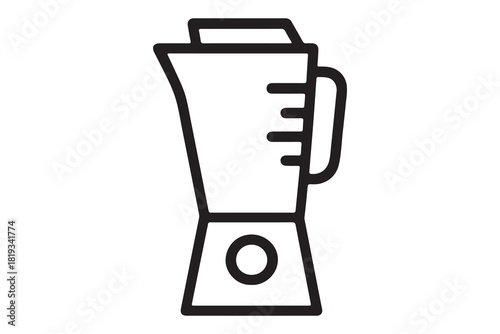 Simple line art icon of a blender appliance for blending drinks