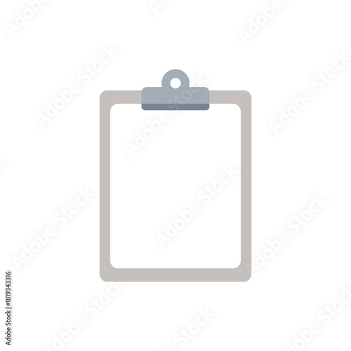 Empty clipboard icon, task management, note taking, checklist