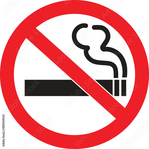 No Smoking Allowed Sign stock illustration vector