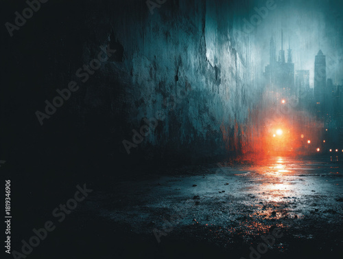 Grunge dark black background