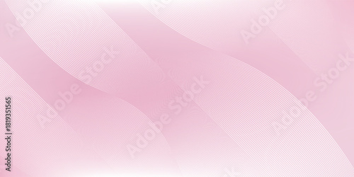 pink lines wave curves with smooth gradient abstract background