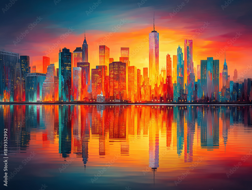 Fototapeta premium New York city skyline