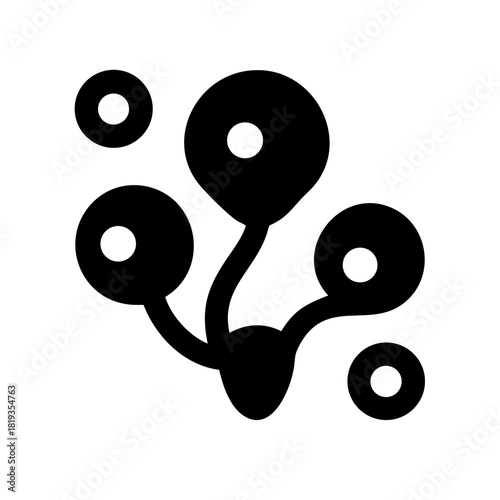 Alien Cluster Hub Node Energy Quantum Nexus icon set