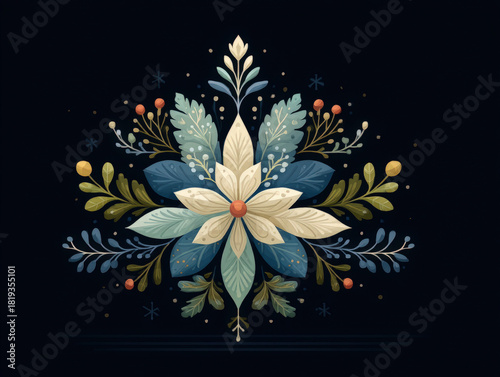 pixel art snowflake design