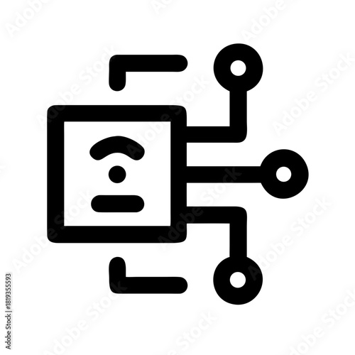 Smart-Framework Text Icon Set – Intelligent, Digital, Tech, System, Structure, Architecture, Connected Solutions