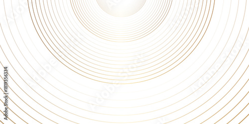 Abstract background with golden gradient circle ring. Spiral sound wave rhythm line dynamic shape. abstract background Vector illustration design for presentation, banner, cover, poster, texture Etc.	