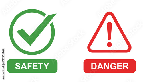 Safety versus danger comparison safety and hazard assessment