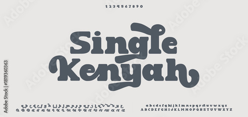 Modern Font. Sans Serif Font. Regular Uppercase Lowercase Typography urban style alphabet fonts for fashion, sport, technology, digital, movie, logo design, vector illustration