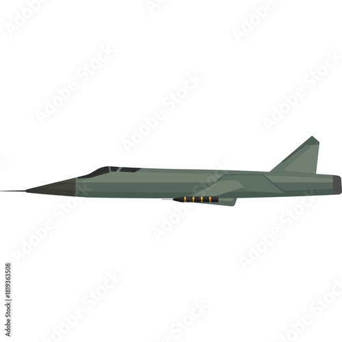 Pixel Art Military Jet Aircraft with Missile Pods on Transparent Background Side Profile Realistic Military Aviation Digital Art