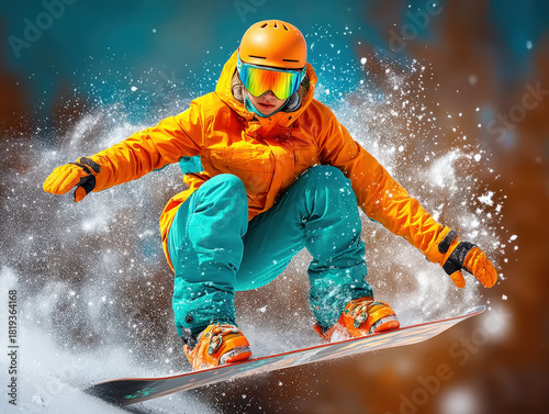 Snowboarding freestyle trick