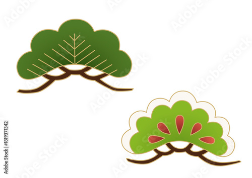 シンプルな松のイラスト素材