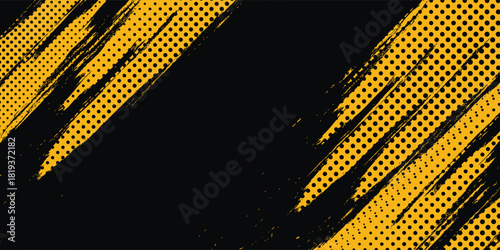 Dots halftone blue and dark blue color pattern gradient grunge texture background. Dots pop art sport style vector illustration.